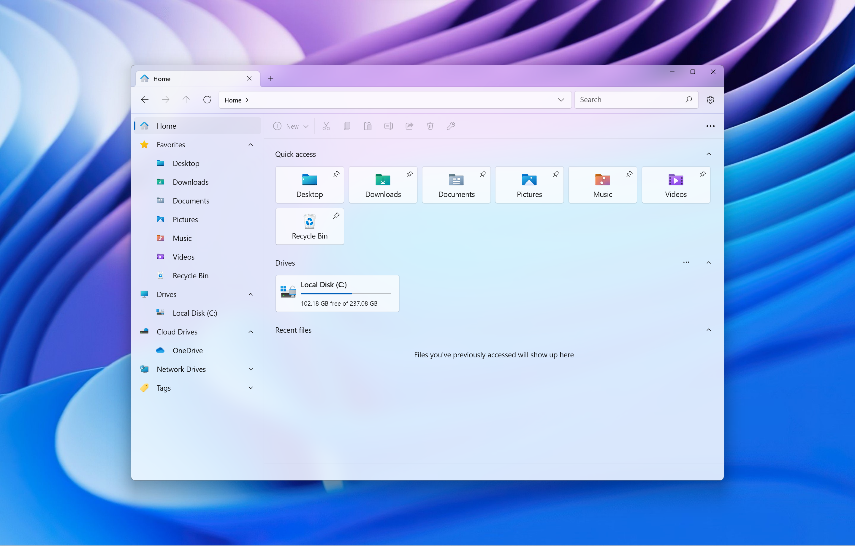 Screenshot of Files